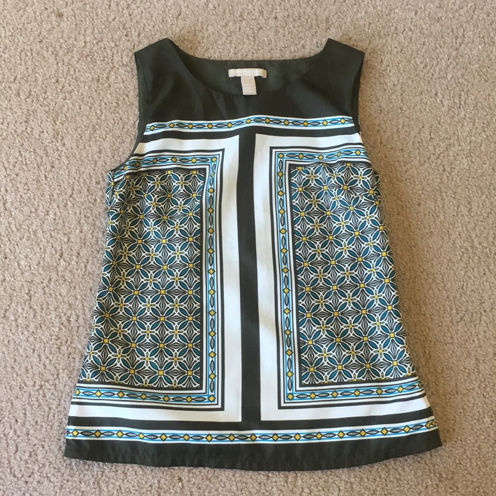 Banana republic Olive sleeveless blouse
